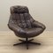 Danish Leather Swivel Armchair by H.W. Klein for Bramin, 1960s 1