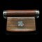 Small French Pill Box in Walnut & Silver Plate 10