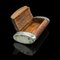 Small French Pill Box in Walnut & Silver Plate 2