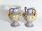Large Vintage Mediterranean Polychromatic Ceramic Maiolica Vases or Centrepieces, Set of 2, Image 17