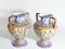 Large Vintage Mediterranean Polychromatic Ceramic Maiolica Vases or Centrepieces, Set of 2 16