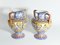 Large Vintage Mediterranean Polychromatic Ceramic Maiolica Vases or Centrepieces, Set of 2 15