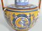 Large Vintage Mediterranean Polychromatic Ceramic Maiolica Vases or Centrepieces, Set of 2, Image 2