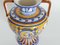 Large Vintage Mediterranean Polychromatic Ceramic Maiolica Vases or Centrepieces, Set of 2, Image 6