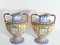 Large Vintage Mediterranean Polychromatic Ceramic Maiolica Vases or Centrepieces, Set of 2, Image 10