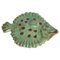 Vintage Green Ceramic Flounder Fish by Allan Hellman, Sweden, 1981 1