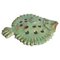 Vintage Green Ceramic Flounder Fish by Allan Hellman, Sweden, 1981 2