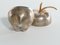 Hollywood Regency Brass and Metal Apple Bonbonniere, Image 10