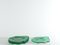 Assiettes en Verre Vert Emeraude Aesthetic Movement, Set de 4 9