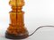 Scandinavian Modern Amber Glass Table Lamp by Miranda, 1970s, Image 12