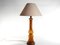 Scandinavian Modern Amber Glass Table Lamp by Miranda, 1970s, Image 6