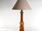 Scandinavian Modern Amber Glass Table Lamp by Miranda, 1970s 7