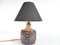 Scandinavian Modern Blue Glazed Stoneware Table Lamp from Søholm Stoneware, 1960s 4