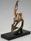 André Vincent Becquerel, Sculpture Art Déco de Deux Oiseaux sur une Ancre, 1930, Bronze & Marbre 4