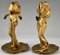 Candelabros modernistas de bronce dorado de Alexandre Clerget, década de 1900. Juego de 2, Imagen 4