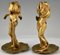 Jugendstil Kerzenständer aus Vergoldeter Bronze von Alexandre Clerget, 1900er, 2er Set 4