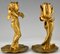 Art Nouveau Gilt Bronze Candlesticks by Alexandre Clerget, 1900s, Set of 2 6