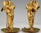 Jugendstil Kerzenständer aus Vergoldeter Bronze von Alexandre Clerget, 1900er, 2er Set 5