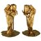 Art Nouveau Gilt Bronze Candlesticks by Alexandre Clerget, 1900s, Set of 2, Image 1