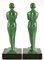 Art Deco Bookends with Standing Nudes by Fayral for Max Le Verrier, 1930s, Set of 2 8
