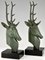 Art Deco Bronze Deer Bookends by Georges Garreau., 1930, Set of 2 2