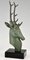 Art Deco Bronze Deer Bookends by Georges Garreau., 1930, Set of 2 5