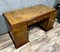 Art Deco Center Desk In Walnut and Burr Walnut, Image 3