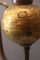 Lampadario Hollywood Regency dorato a forma di globo, anni '60, Immagine 6