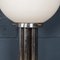 Lámpara de pie de cromo con pantalla de vidrio veneciano soplado a mano, siglo XX, Murano Italia, años 60, Imagen 7