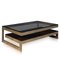 20th Century G Framed Brass & Glass Coffee Table by Belgo Chrom, Belgium, 1980s, Image 1