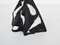 Black Folded Ceramic Vase in Dolphins and Fish from by Guido Andloviiz for Lavenia Ceramic Society of Verbano, Italy, 1935 5