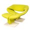 Chaise Ribbon & Repose-pieds 20ème Siècle par Pierre Paulin pour Artifort, France, 1960s, Set de 2 1