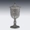 19th Century Indian Kutch Silver Lidded Goblet, 1880s 4