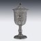 19th Century Indian Kutch Silver Lidded Goblet, 1880s 3