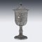 19th Century Indian Kutch Silver Lidded Goblet, 1880s 5