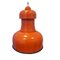 Vintage Orange Metal Lamp 1