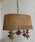 Vintage Ceiling Lamp with Brass Frame, 1970s 6