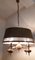 Lampada da soffitto vintage con struttura in ottone, anni '70, Immagine 9