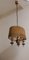 Lampada da soffitto vintage con struttura in ottone, anni '70, Immagine 2
