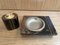 Ashtray and Lighter in Goatskin Veneer with Brass Elements by Aldo Tura, Set of 2 21