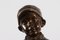 Large Danish Bronze Figurine of Young Boy with Umbrella from Elna Borch, 1950s 11