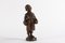 Große dänische Bronzefigur eines Jungen mit Regenschirm von Elna Borch, 1950er 2