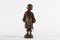 Large Danish Bronze Figurine of Young Boy with Umbrella from Elna Borch, 1950s 5