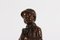 Figura danesa grande de bronce de niño con paraguas de Elna Borch, años 50, Imagen 8