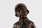 Figura danesa grande de bronce de niño con paraguas de Elna Borch, años 50, Imagen 7