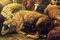 Paisaje con rebaños, siglo XX, óleo sobre lienzo, Imagen 4
