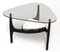 Mid-Century Glazed Triform Ebonised Coffee Table with Royal Haeger Ceramic Insert by Adrian Pearsall for Tonk, USA, 1960s 1