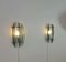 Wall Lamps in Brass, Glass and Metal from Veca, Italy, 1970s, Set of 2 9