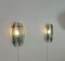 Wall Lamps in Brass, Glass and Metal from Veca, Italy, 1970s, Set of 2, Image 9
