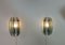 Wall Lamps in Brass, Glass and Metal from Veca, Italy, 1970s, Set of 2 8